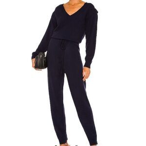 Central Park West Navy Holmes Jumpsuit M